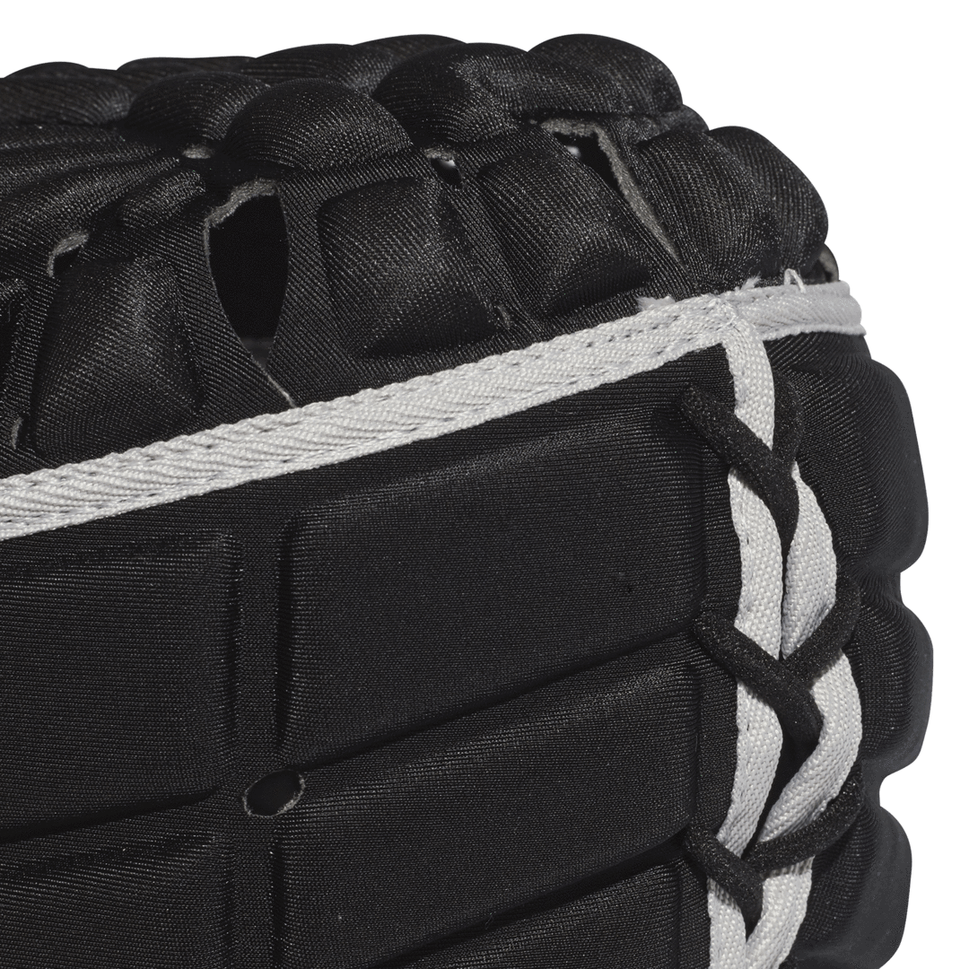 Close Up View of Rugby Scrum Cap Seams and Straps
