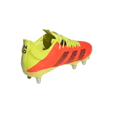 A pair of yellow and orange adidas Kakari Z.0 SG - Solar Red soccer shoes.