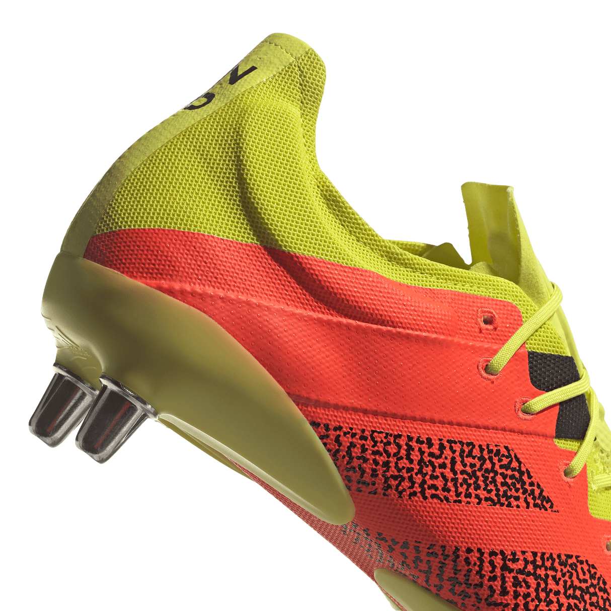 A pair of adidas Kakari Z.0 SG Solar Red Rugby Boots.