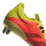 A pair of adidas Kakari Z.0 SG Solar Red Rugby Boots.