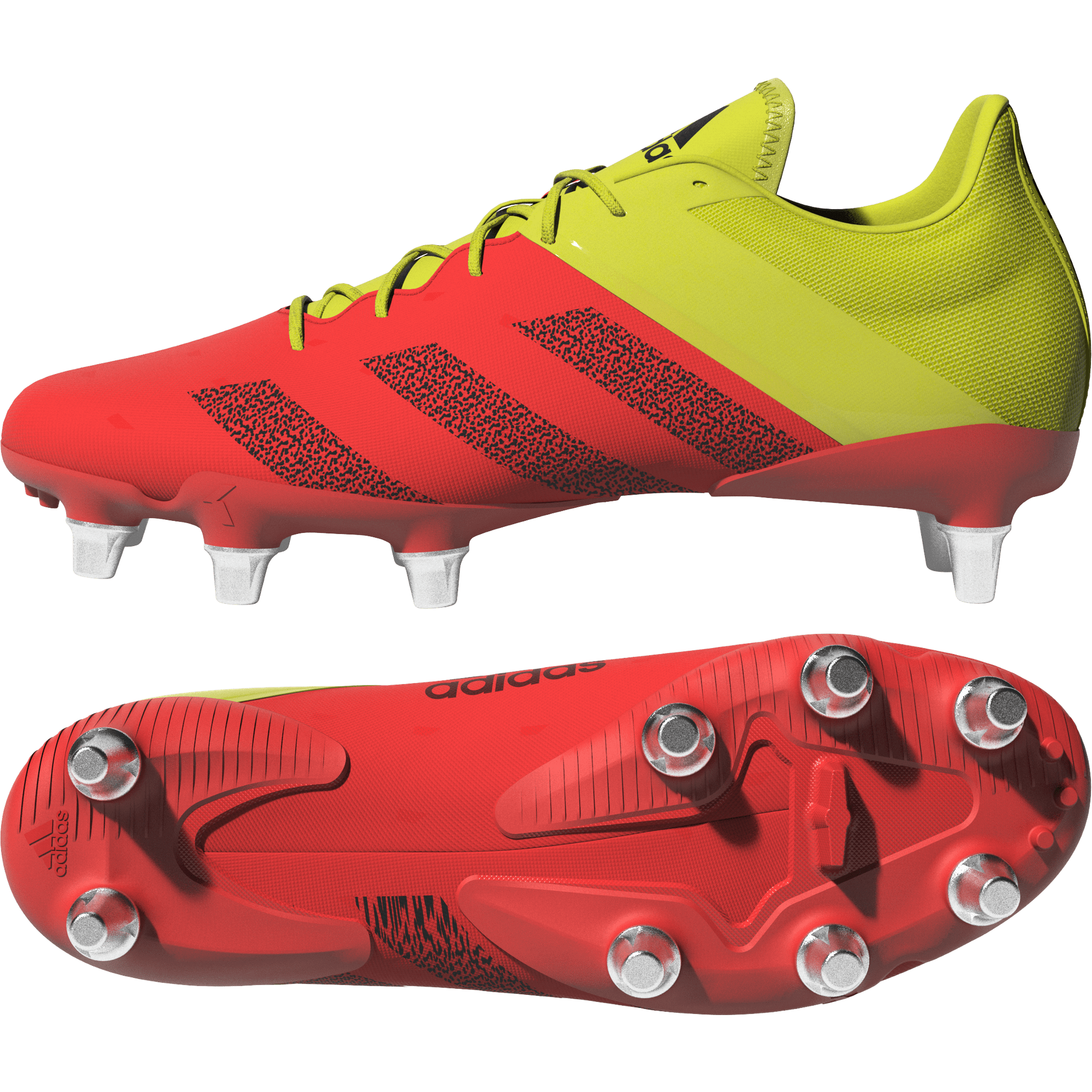 adidas Kakari Elite Rugby Cleat Soft Ground Boot Solar Red