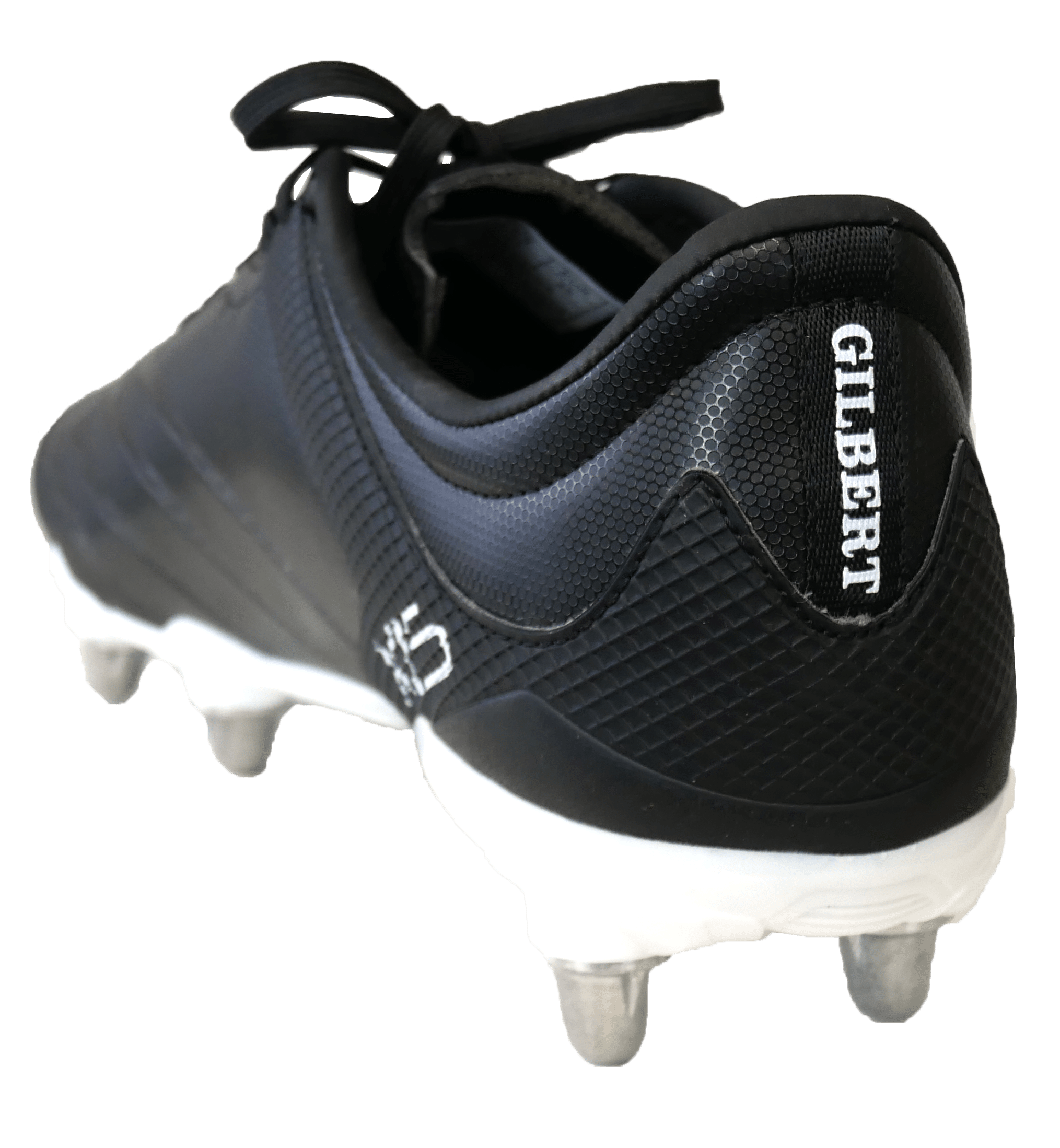 Gilbert Sidestep X15 Rugby Cleat Soft Ground Boot Black SKU