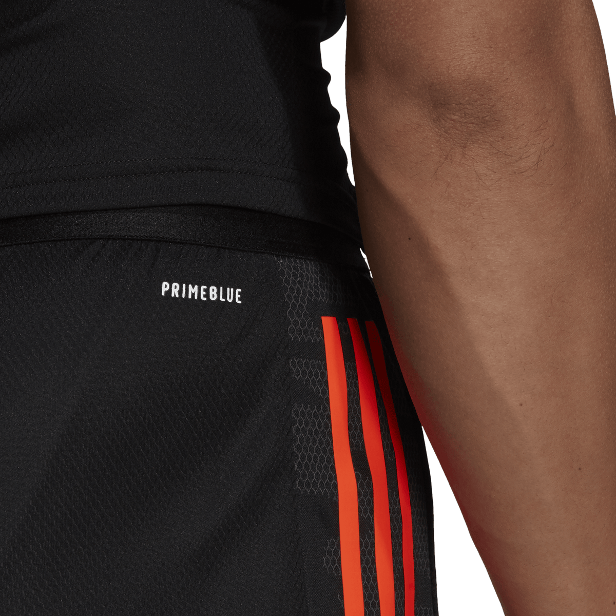 Adidas shorts discount black orange