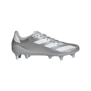 adidas Adizero RS7 SG Rugby Cleat - Soft Ground Boot - Silver SKU GX5390 - World Rugby Shop