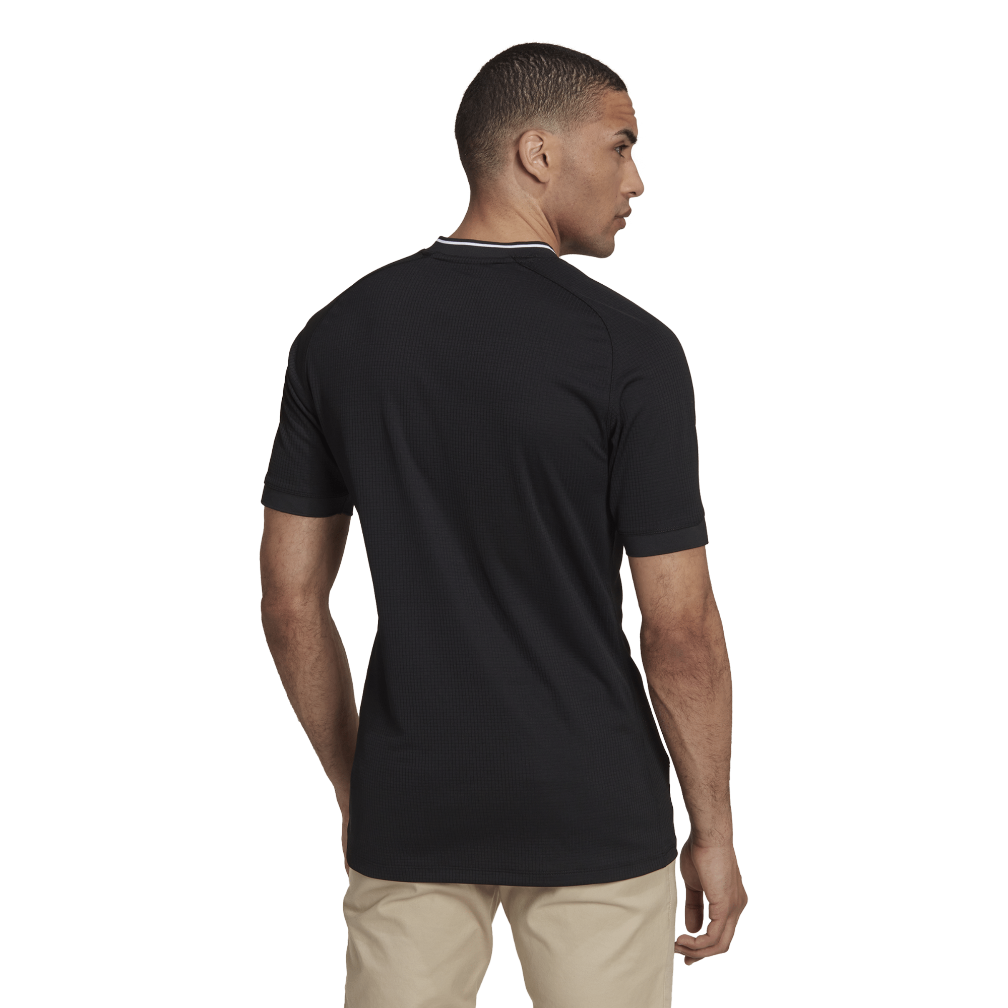 Plain black top rugby shirt