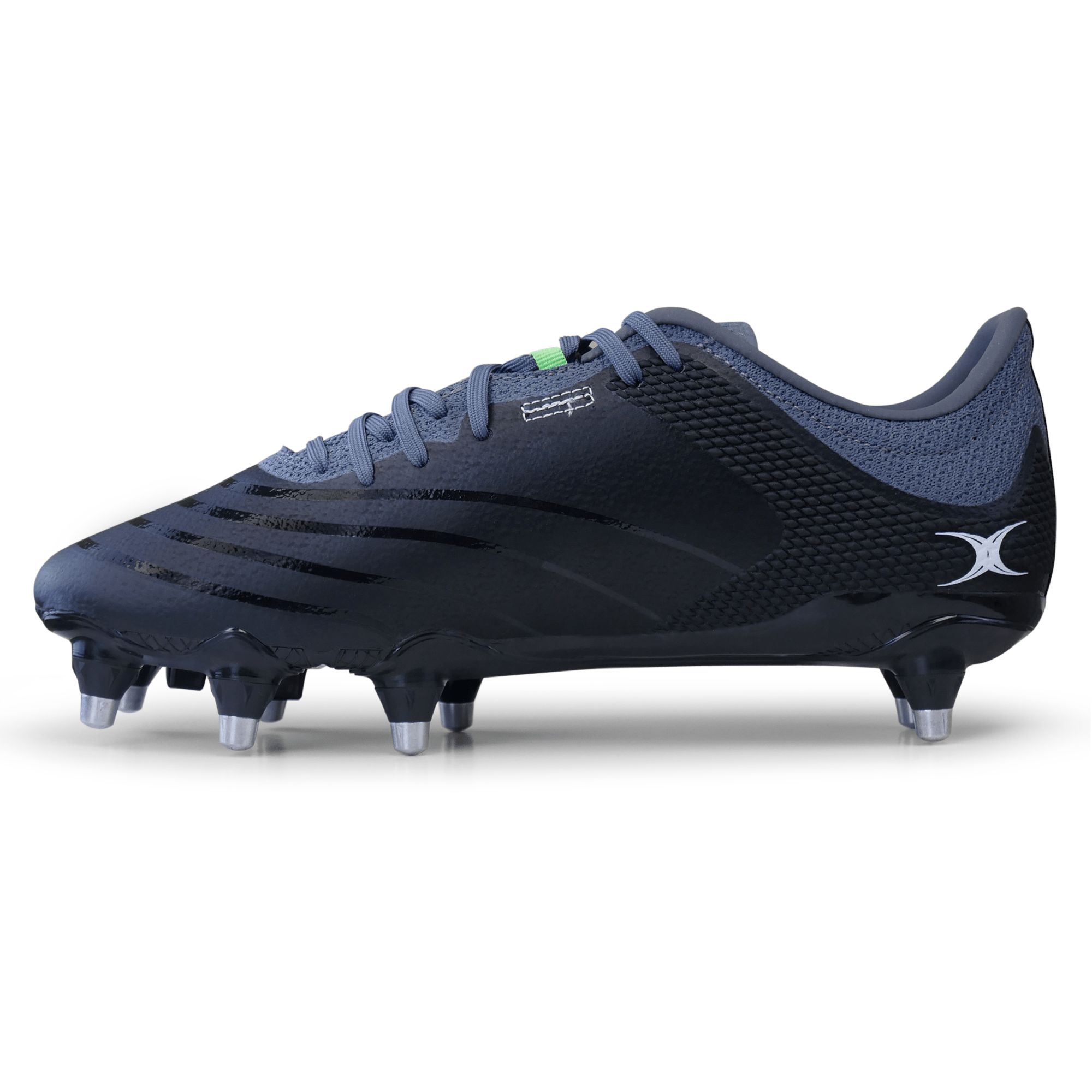 Gilbert Kinetica Pro Power Rugby Cleat Soft Ground Boot Black