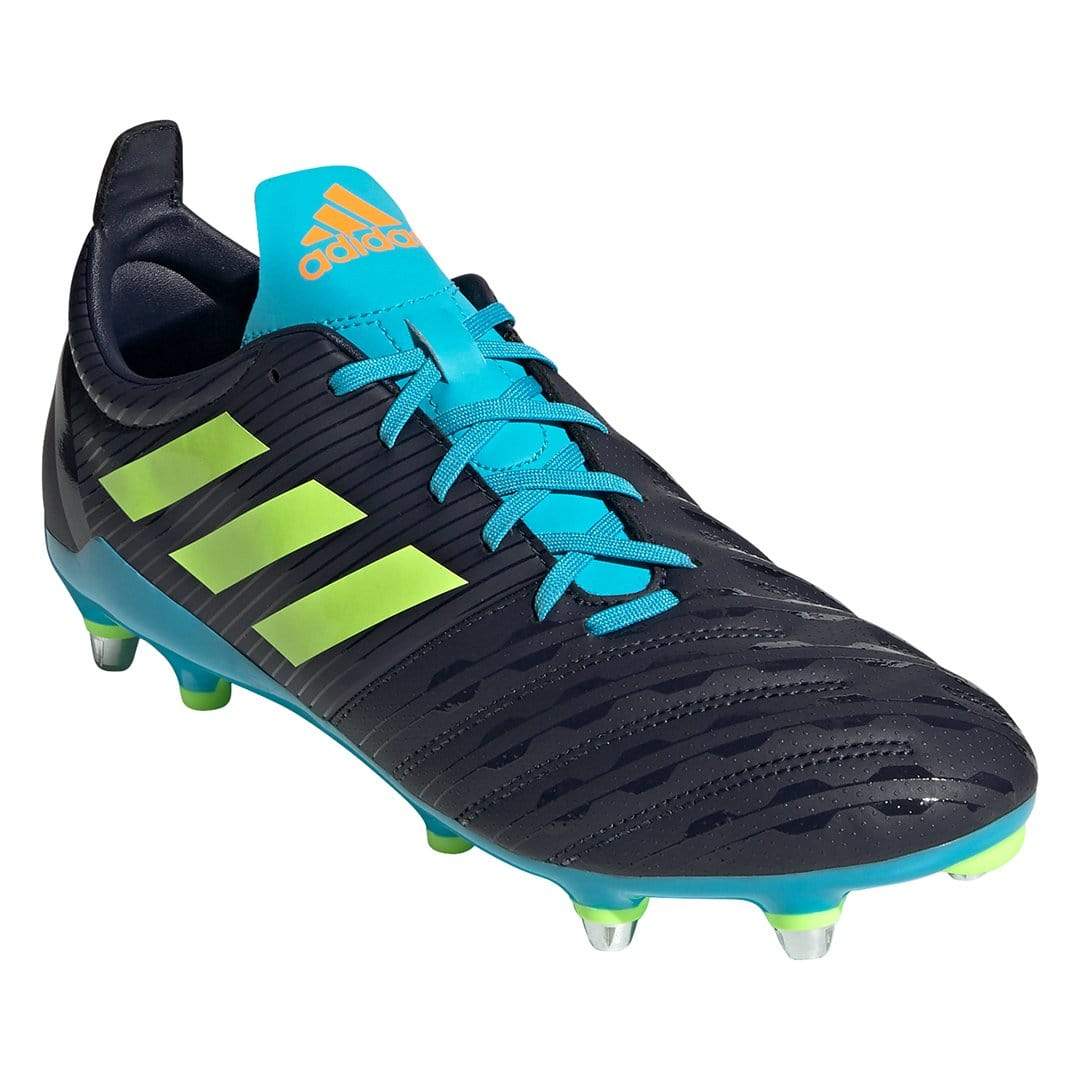 Turista Implacable Licuar Adidas Malice Rugby Cleat - Soft Ground Boot - Legend Ink / Signal Green /  Signal Cyan - SKU FU8216 - World Rugby Shop