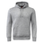 Gray pullover hoodie with double front pocket.