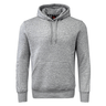 Gray pullover hoodie with double front pocket.