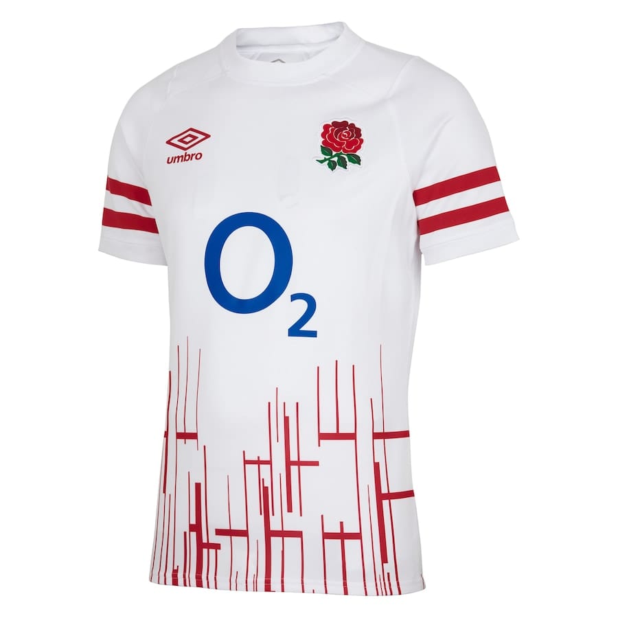 England RFU Home Replica Rugby Jersey 22/23 by Umbro - White