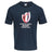 front of the cotton france rwc 2023 navy blue t-shirt short sleeves and crewneck