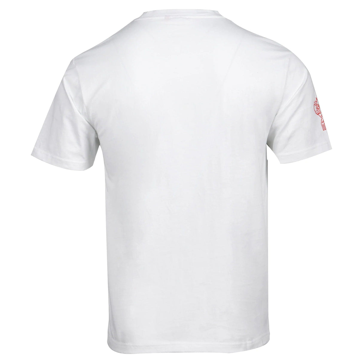 A white Rugby World Cup 23 Logo T-Shirt by Sportfolio with a red logo on the chest.