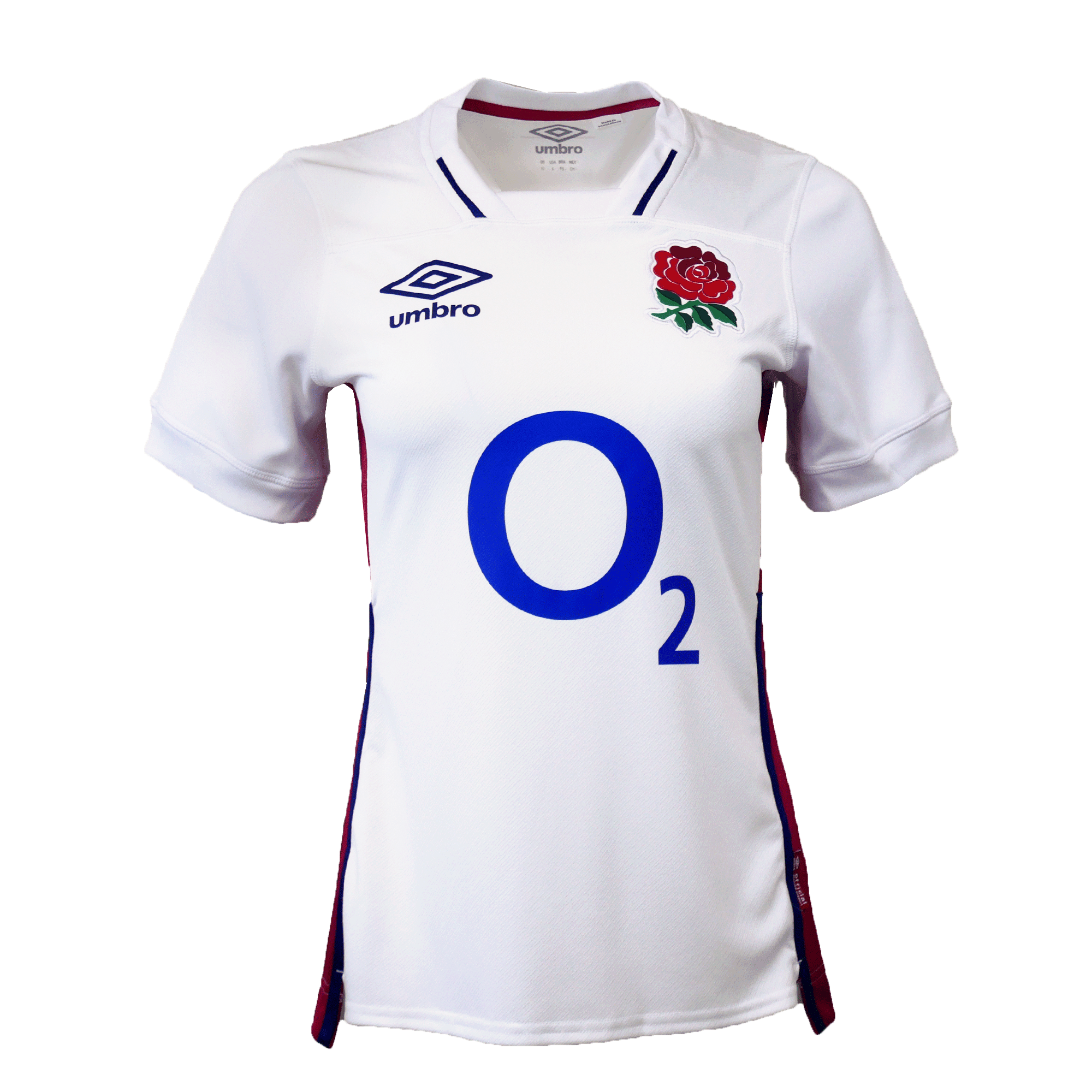 England RFU Womens Home Replica Rugby Jersey 21/22 by Umbro - White