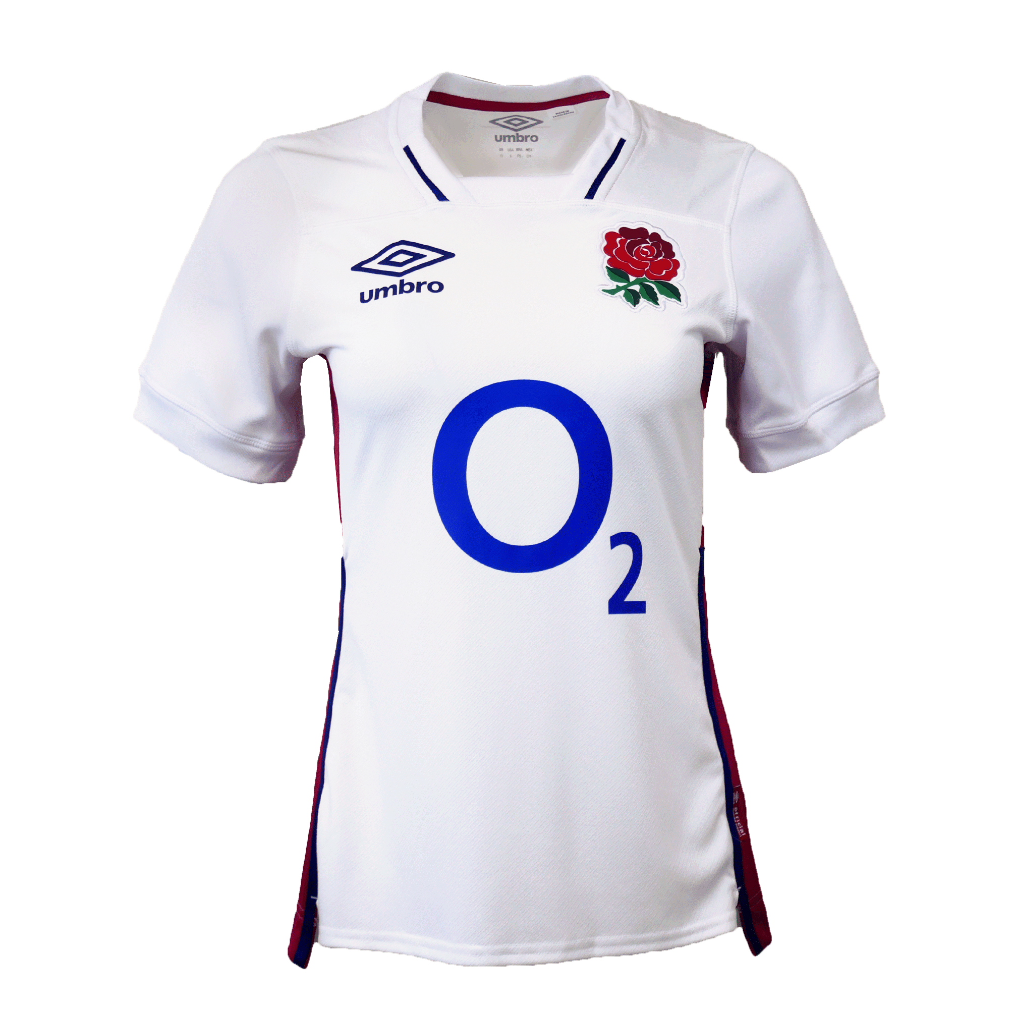 England RFU Women's Home Replica Rugby Jersey 21/22 by Umbro White