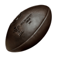 A Wales Rugby Vintage Leather Ball by Gilbert on a white background.