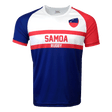 Samoa Nation of rugby shirt, short sleeves with crew neck in super soft light polyester