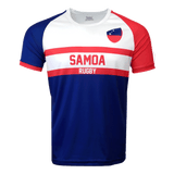 Samoa Nation of rugby shirt, short sleeves with crew neck in super soft light polyester