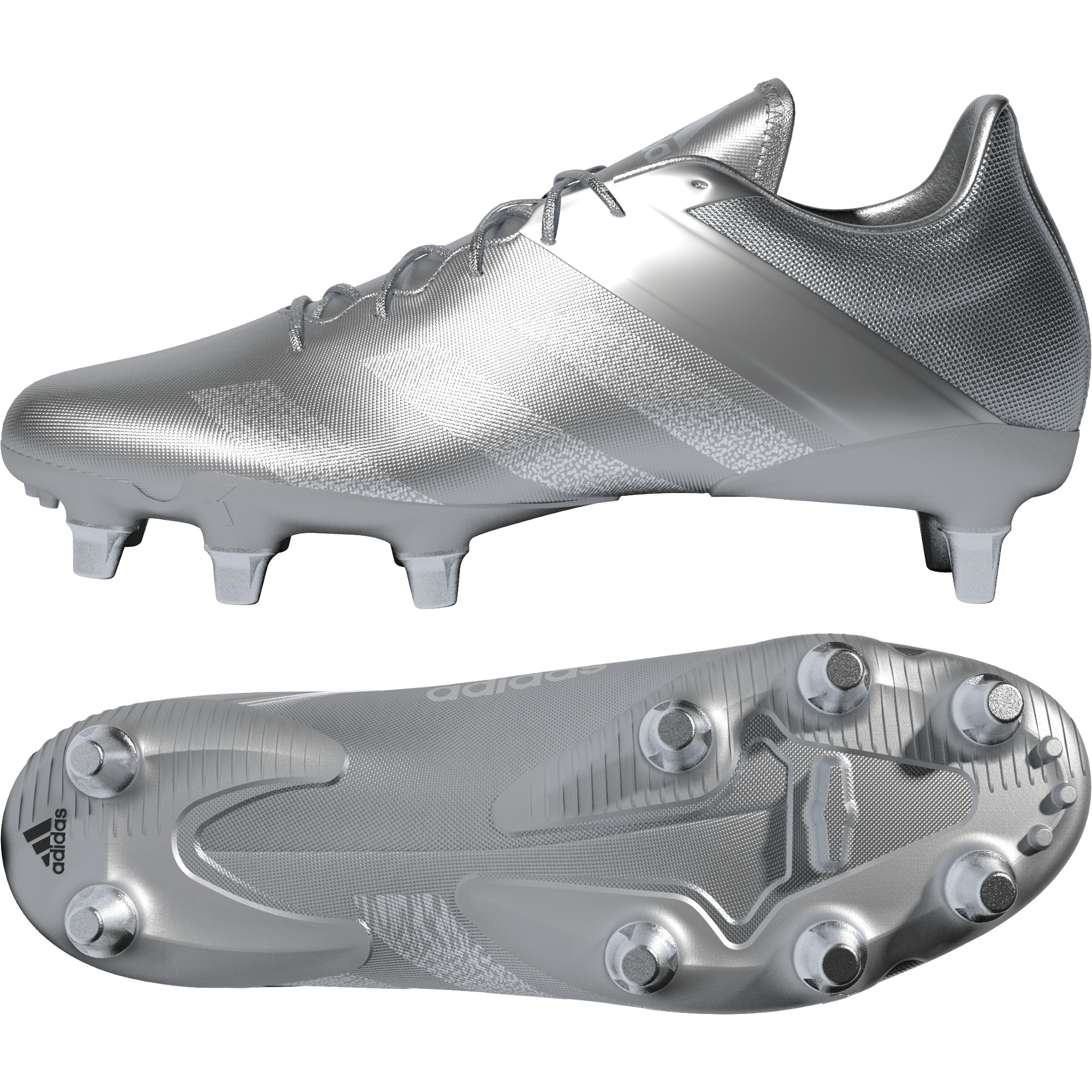 hond Geletterdheid onderdelen adidas Kakari Elite SG Metallic Silver Rugby Boots l World Rugby Shop