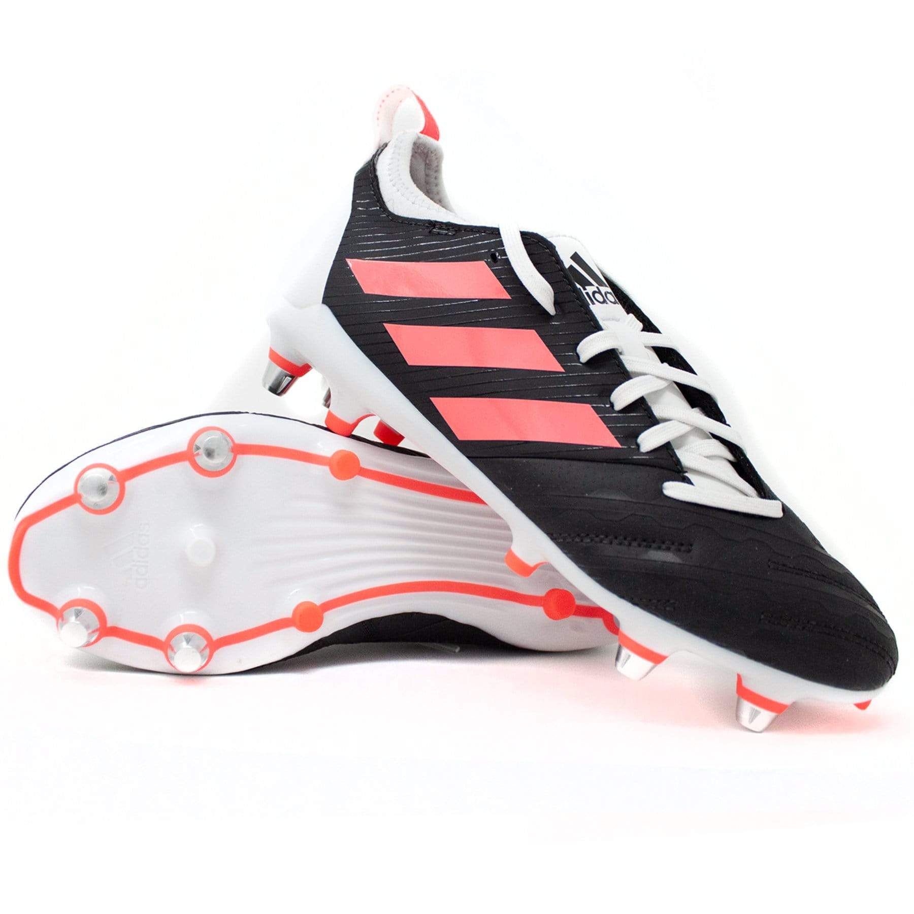 medio litro mezcla Valle Adidas Malice Elite Rugby Cleat - Soft Ground Boot - Core Black/ Signal  Pink/ Crystal White - SKU FU8219 - World Rugby Shop