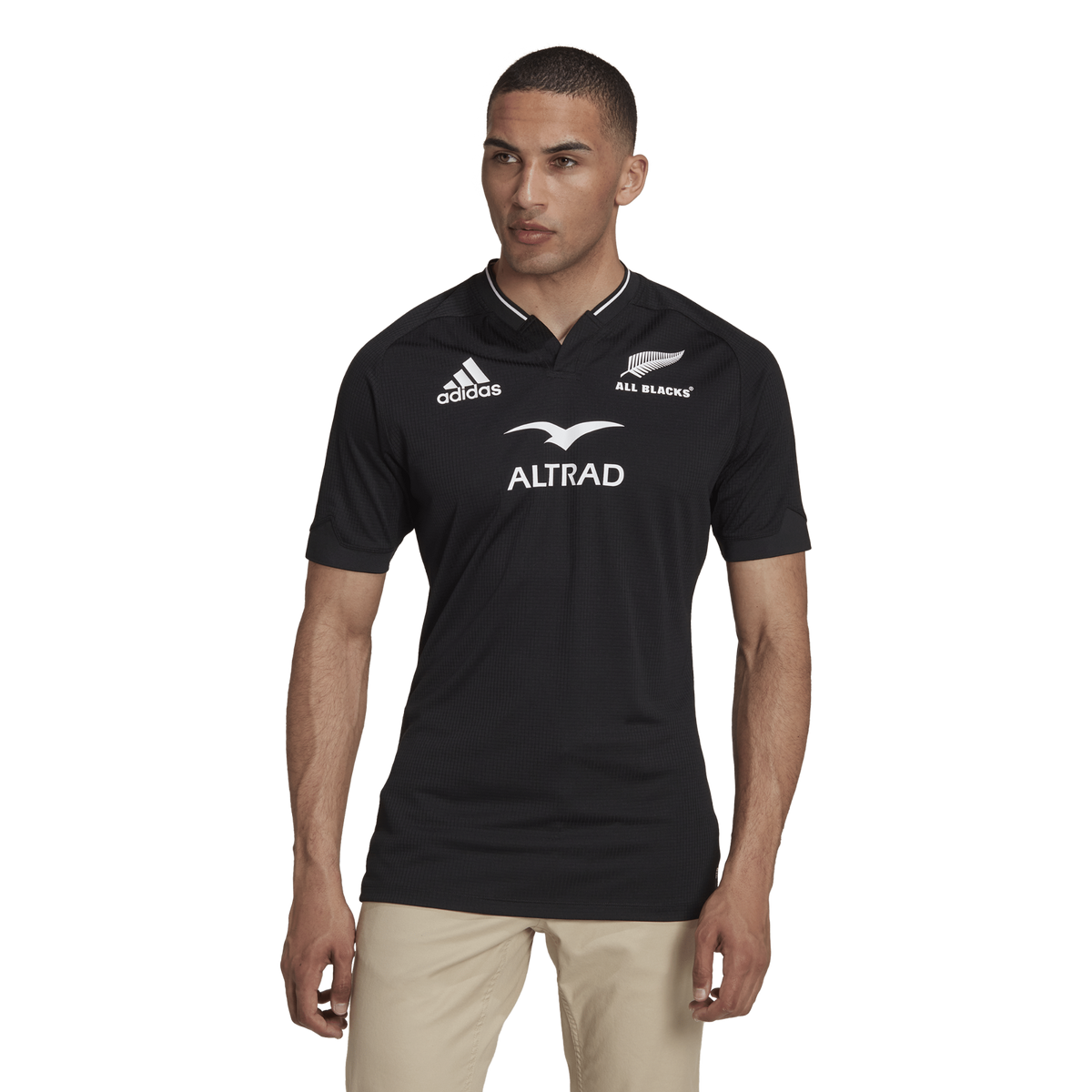 Adidas all black rugby jersey hotsell