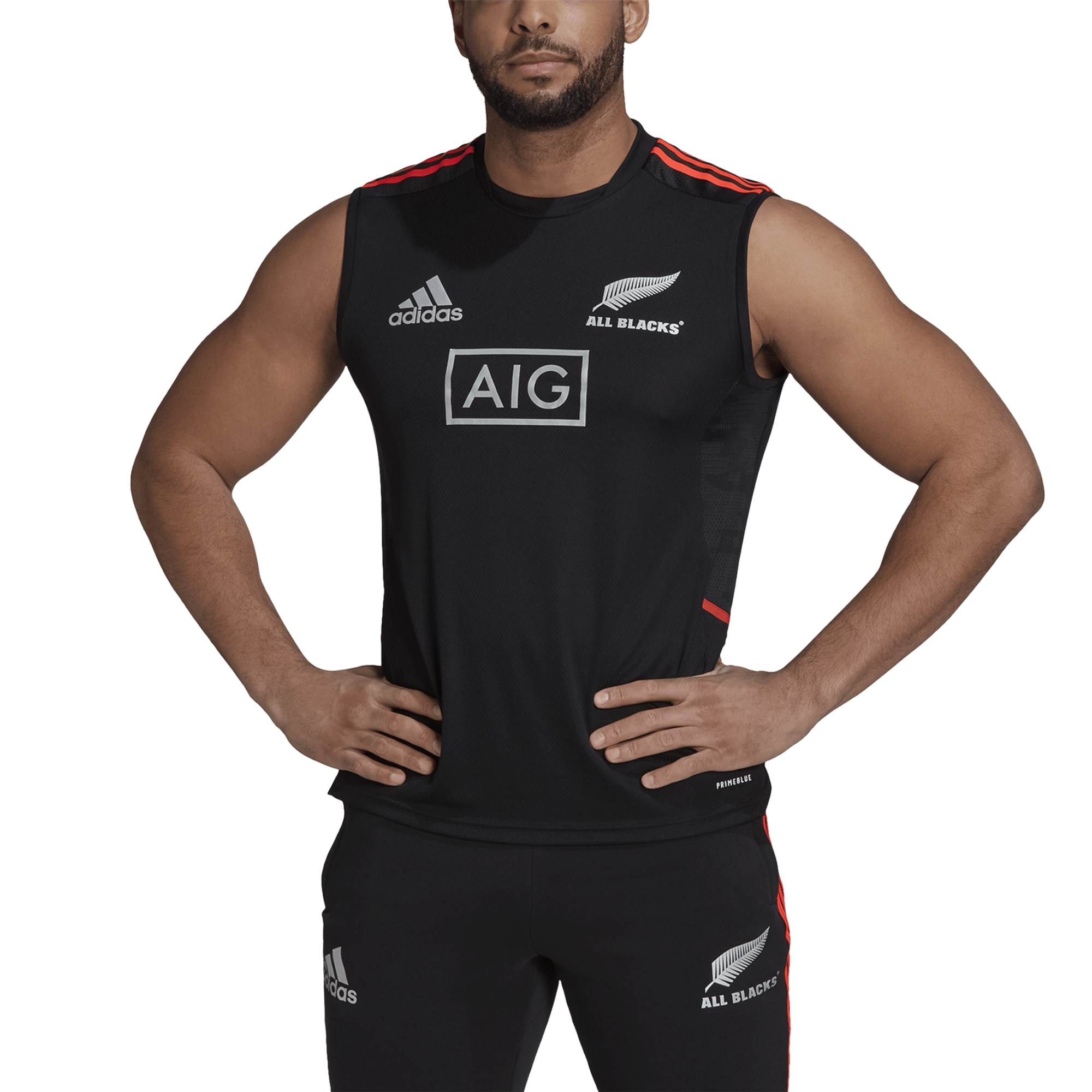 All Blacks Rugby Singlet by adidas  New Zealand Rugby Black Training Tank  - World Rugby Shop
