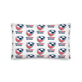 A USA Rugby Referees Basic Pillow with a patriotic design on it.