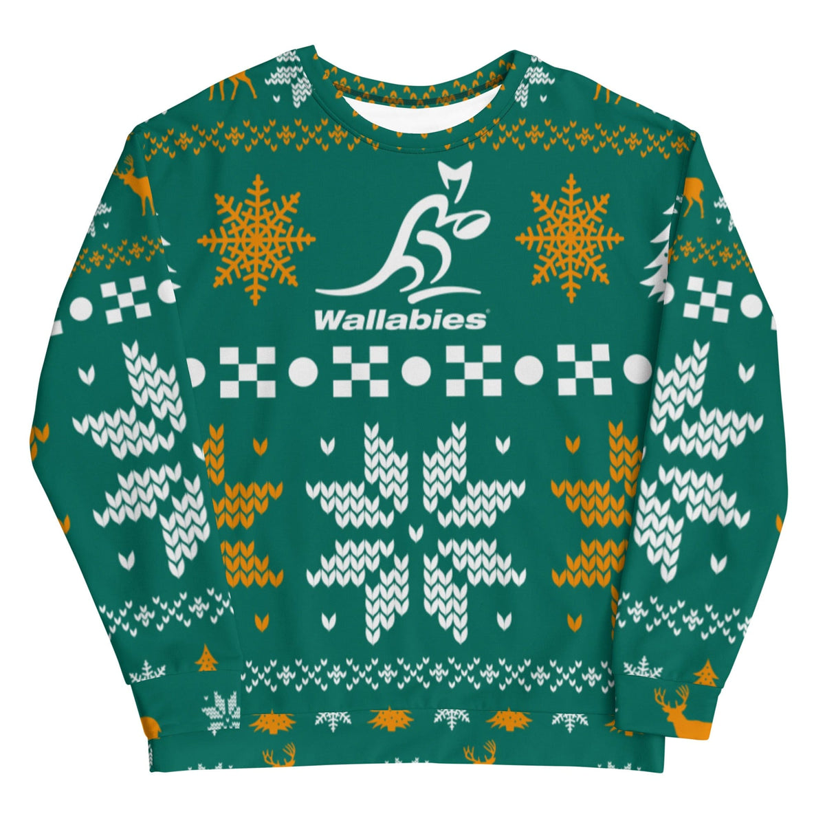 Wallabies Green Holiday Sweatshirt World Rugby Shop