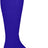 A pair of WRS Knee-High Rugby Socks in purple on a white background.