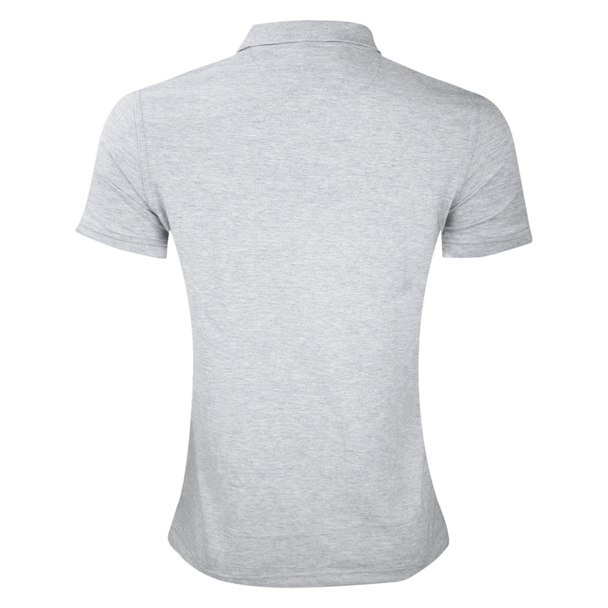 the back of a women's polo shirt.