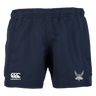 A Brunswick Valkyries Canterbury Advantage rugby shorts with a white logo on the side.