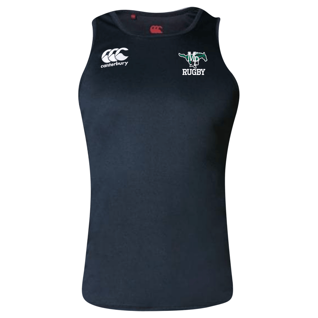 A Myers Park Rugby Canterbury Black Core Vapodri Rugby Singlet.