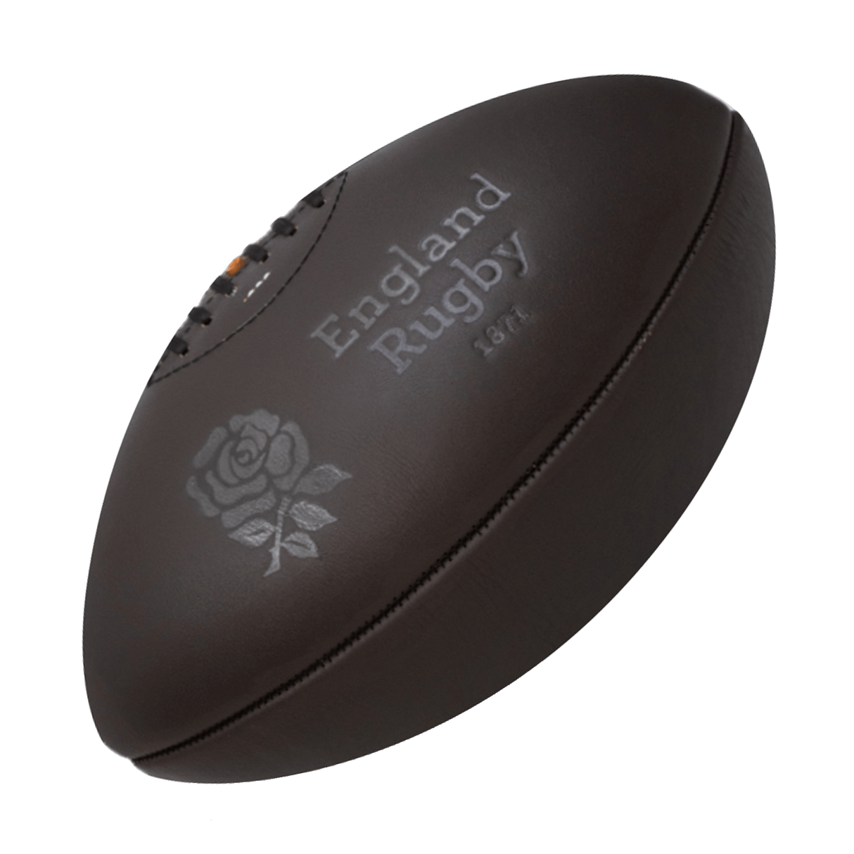 An England 1871 Vintage Leather Ball by Gilbert on a white background.
