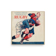 A Vintage Numero Special Consacre Au Rugby Poster of a rugby player being tackled by another player.