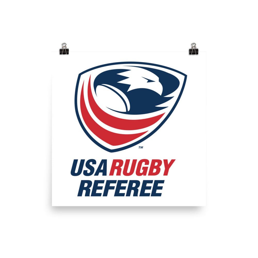 A USA Rugby Referees Poster.