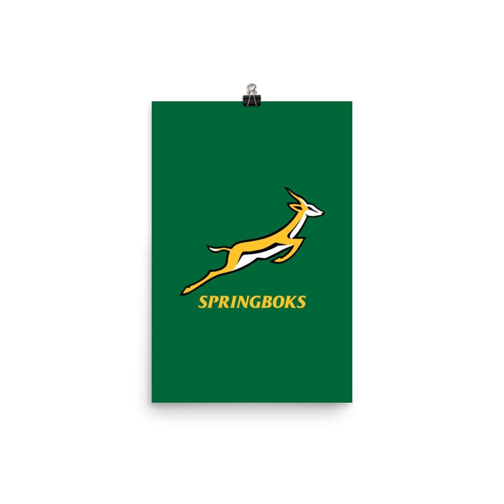 A green PF LIC Springboks Logo Poster.