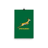 A green PF LIC Springboks Logo Poster.