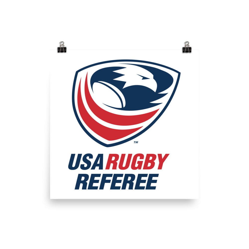 A USA Rugby Referees Poster.