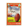 A poster of a Vintage Twickenham Rugby Poster on a white background.