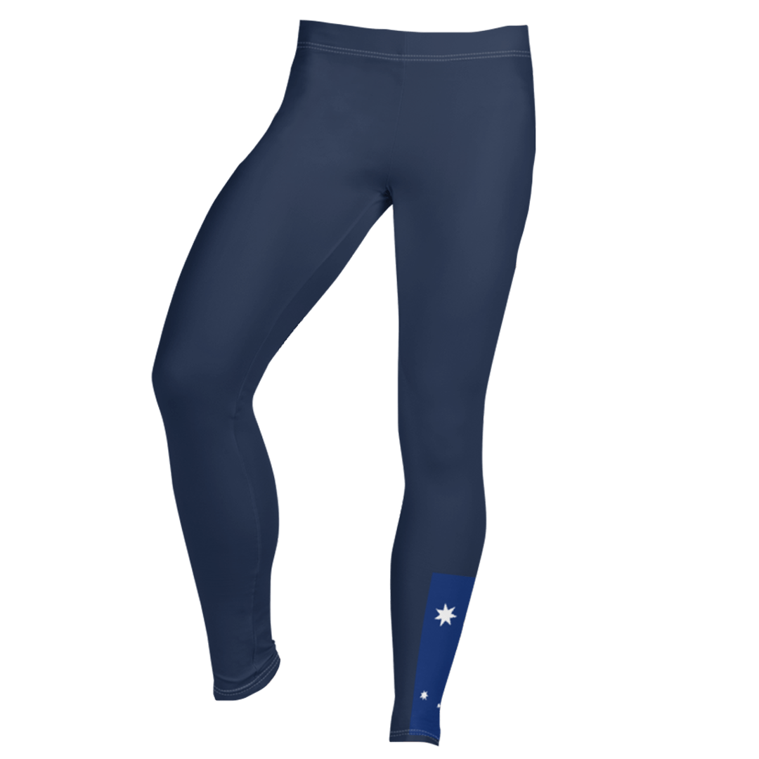 Navy blue leggings australia hot sale