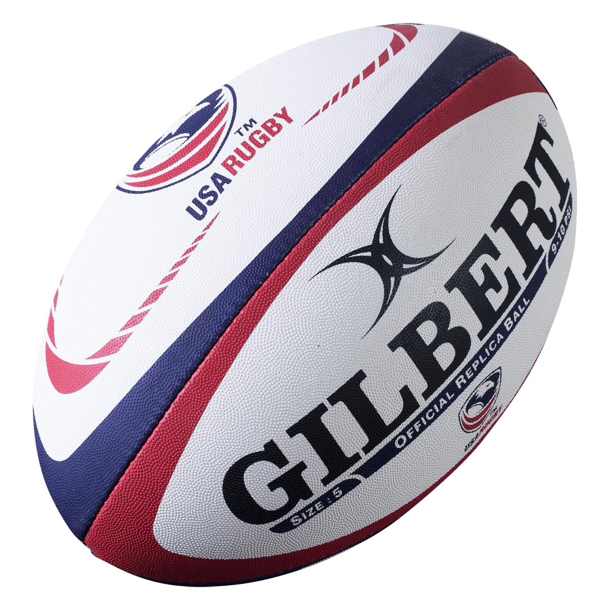 Alternate View Gilbert USA Replica Rugby Ball With USA Rugby Logo
