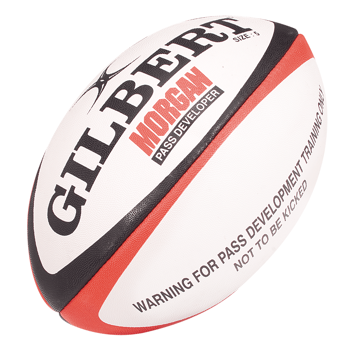Gilbert Morgan Pass Development Weighted Rugby Ball to practice passing and throwing strength training, not to be kicked