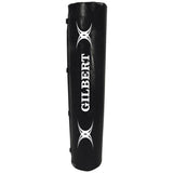 A Gilbert Economy Wrap Black Rugby Post Pad on a white background.