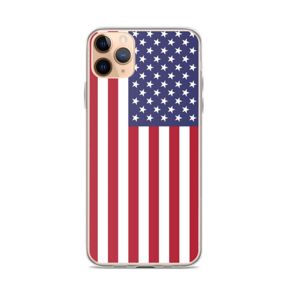 USA United States of America Flag covering back of iPhone Case