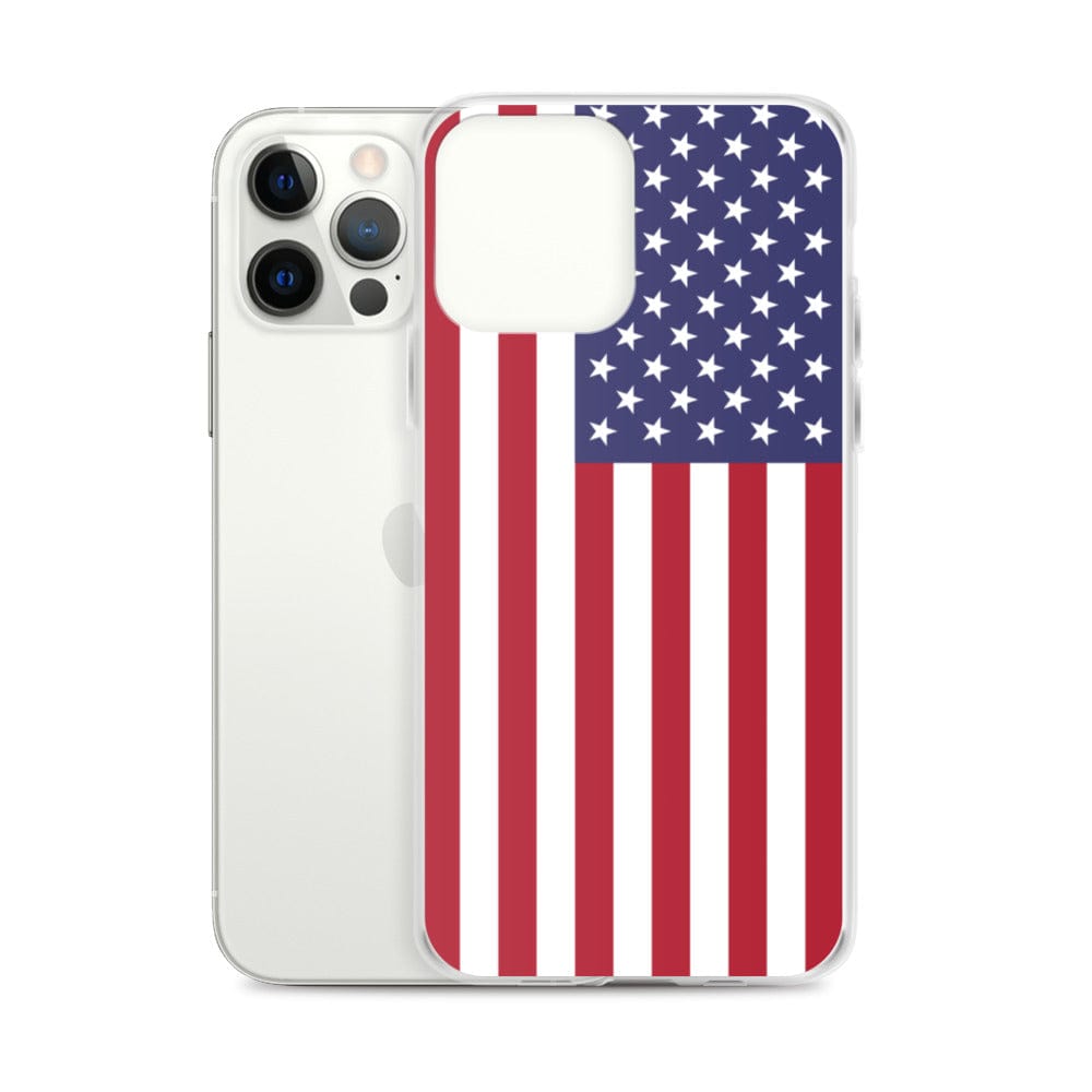 USA United States of America Flag covering back of iPhone Case