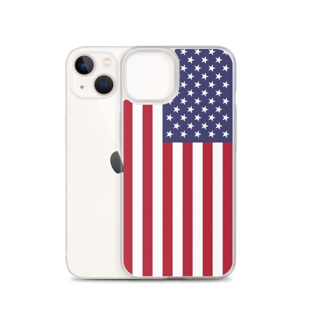 USA United States of America Flag covering back of iPhone Case