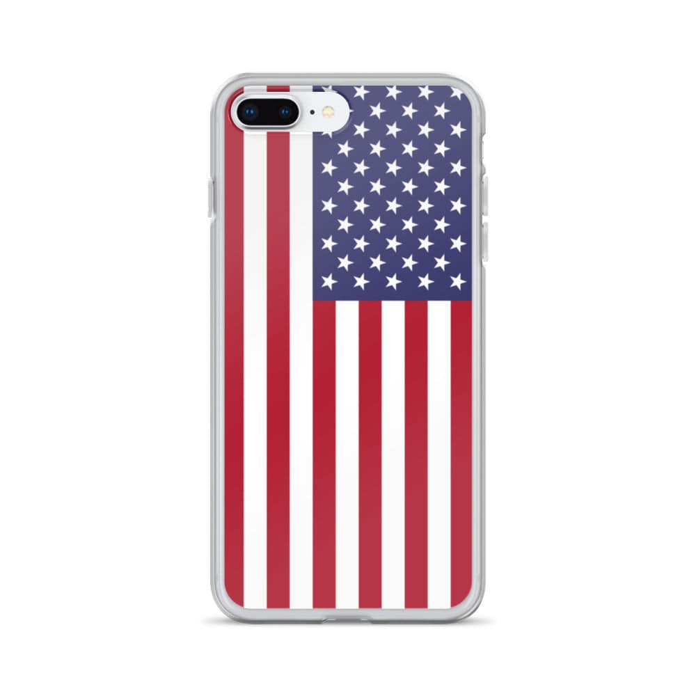 USA United States of America Flag covering back of iPhone Case