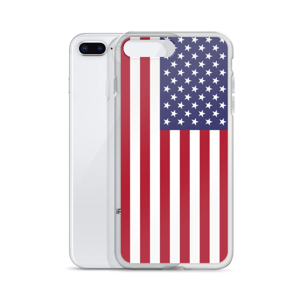USA United States of America Flag covering back of iPhone Case