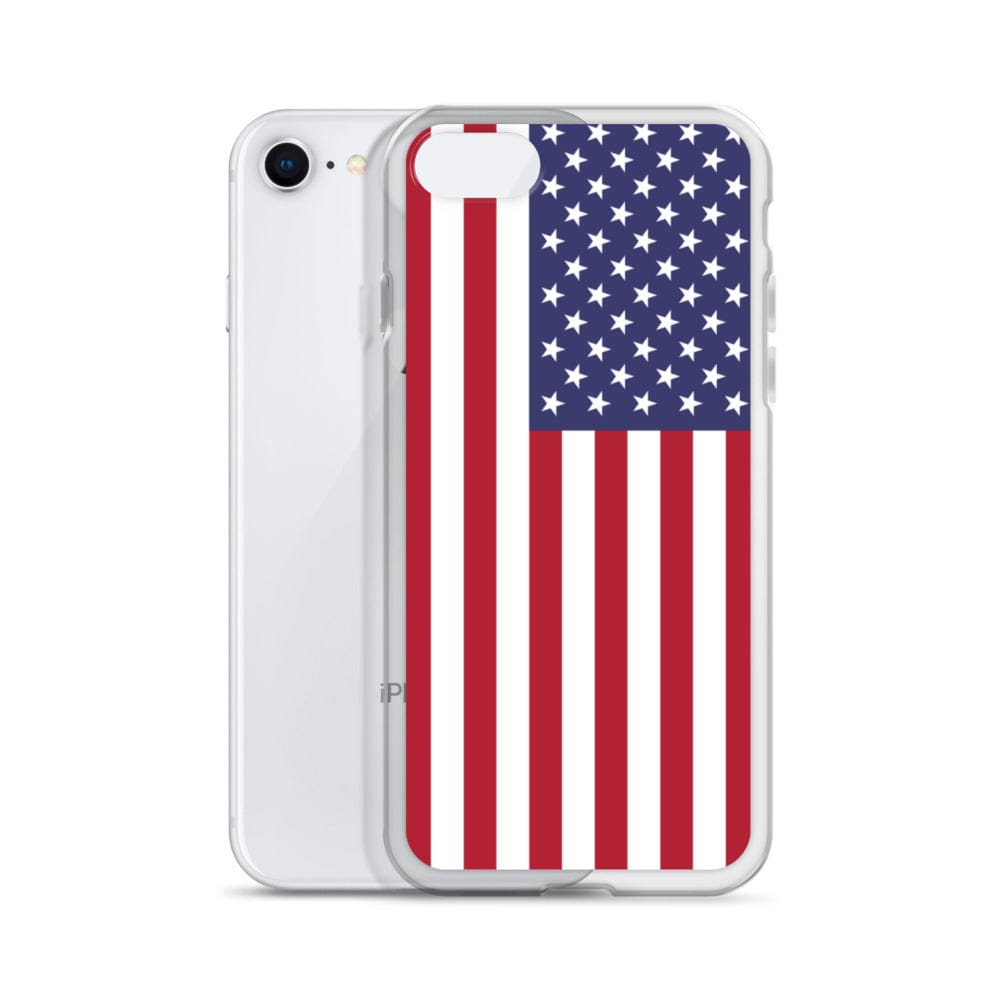 USA United States of America Flag covering back of iPhone Case\