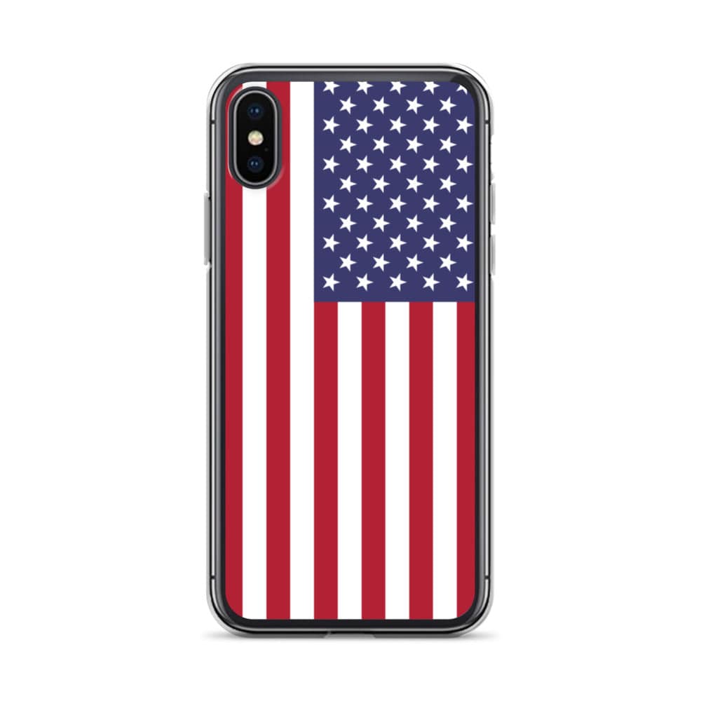 USA United States of America Flag covering back of iPhone Case