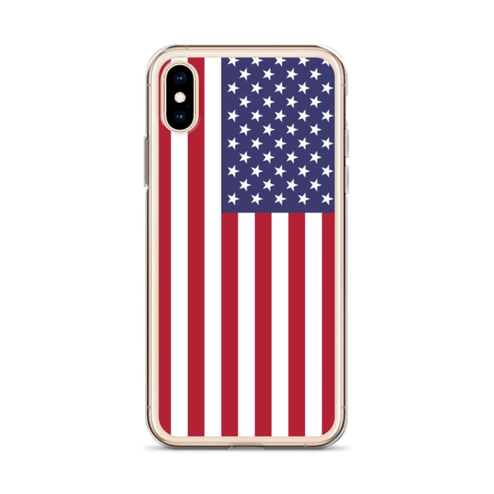 USA United States of America Flag covering back of iPhone Case